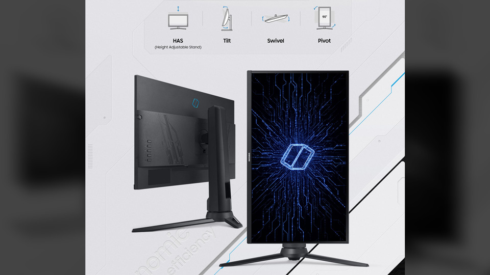 صفحه بازی را به دلخواه خود ببینید Samsung Odyssey G3 LF27G35TFWMXUE 27 inch Flat Gaming Monitor