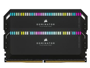 خرید آنلاین رم دسکتاپ DDR5 کورسیر 6000MT/s مدل Corsair DOMINATOR PLATINUM RGB Black ظرفیت 2×32 گیگابایت با گارانتی گروه ام آی تی