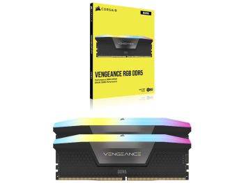 فروش اینترنتی رم دسکتاپ DDR5 کورسیر 6200MHz مدل CORSAIR VENGEANCE RGB Black ظرفیت 16×2 گیگابایت با گارانتی m.i.t group