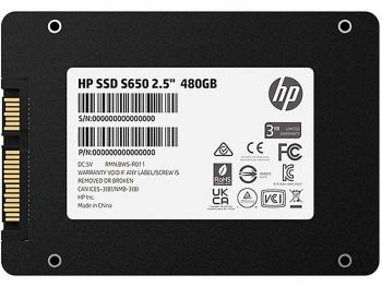 خرید بدون واسطه اس اس دی اینترنال اچ پی مدل HP S650 ظرفیت 480 گیگابایت با گارانتی m.it group
