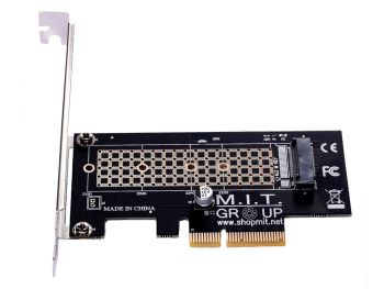 خرید اینترنتی اداپتور مبدل M.2 NVMe به PCIe از فروشگاه شاپ ام آی تی