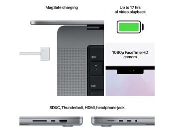 فروش مک بوک پرو 14 اینچ اپل مدل Apple MacBook Pro 2021 M1 ,16GB RAM , 2TB SSD از فروشگاه شاپ ام آی تی 