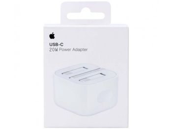 خرید آداپتور شارژ 20 وات اپل آیفون مدل Apple 20W USB-C Power Adapter با گارانتی گروه ام آی تی