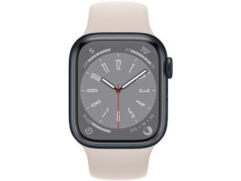 خرید اینترنتی ساعت هوشمند اپل مدل Apple Watch Series 8 41mm با بند سیلیکونی با گارانتی گروه ام آی تی