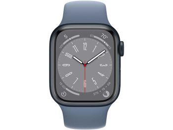 فروش آنلاین ساعت هوشمند اپل مدل Apple Watch Series 8 45mm با بند سیلیکونی با گارانتی گروه ام آی تی
