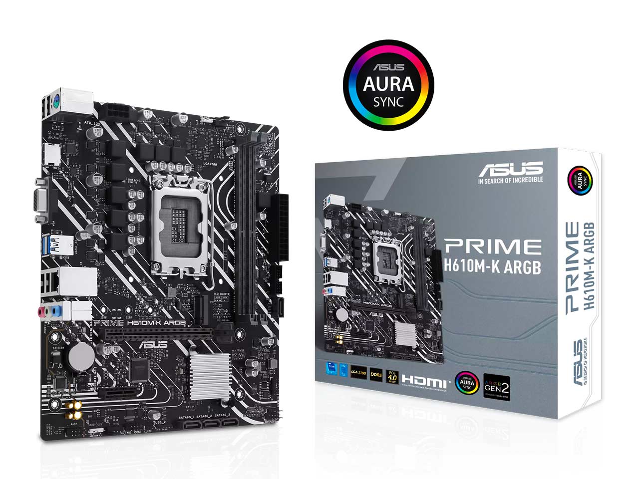 خرید بدون واسطه مادربرد ایسوس مدل ASUS PRIME H610M-K ARGB DDR5 با گارانتی m.it group
