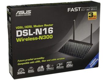 قیمت خرید مودم روتر ایسوس مدل ASUS DSL-N16 300Mbps Wi-Fi VDSL/ADSL با گارانتی گروه ام آی تی