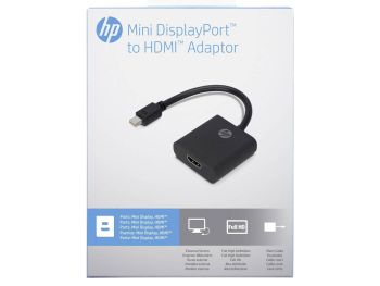 خرید اینترنتی کابل تبدیل Mini DisplayPort به HDMI اچ پی مدل HP 2UX11AA#ABB با گارانتی m.i.t group