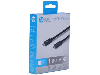 خرید کابل USB-C به USB-C اچ پی مدل HP BLK 2UX17AA طول 1 متر با گارانتی m.i.t group