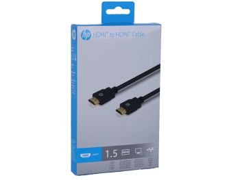 فروش بدون واسطه کابل تبدیل HDMI به HDMI اچ پی مدل HP BLK HP001PBBLK1.5TW طول 1.5 متر