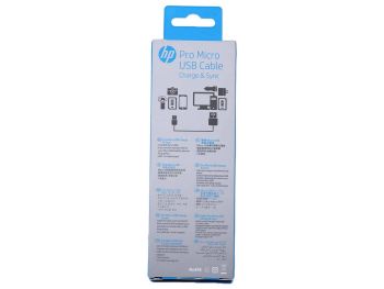 قیمت خرید کابل تبدیل USB-A به microUSB اچ پی مدل HP pro HP041GBBLK1TW BLK طول 1 متر با گارانتی m.i.t group