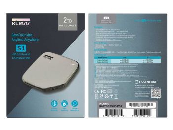 فروش آنلاین اس اس دی اکسترنال کلو مدل KLEVV S1 Portable ظرفیت 2 ترابایت از فروشگاه شاپ ام آی تی 