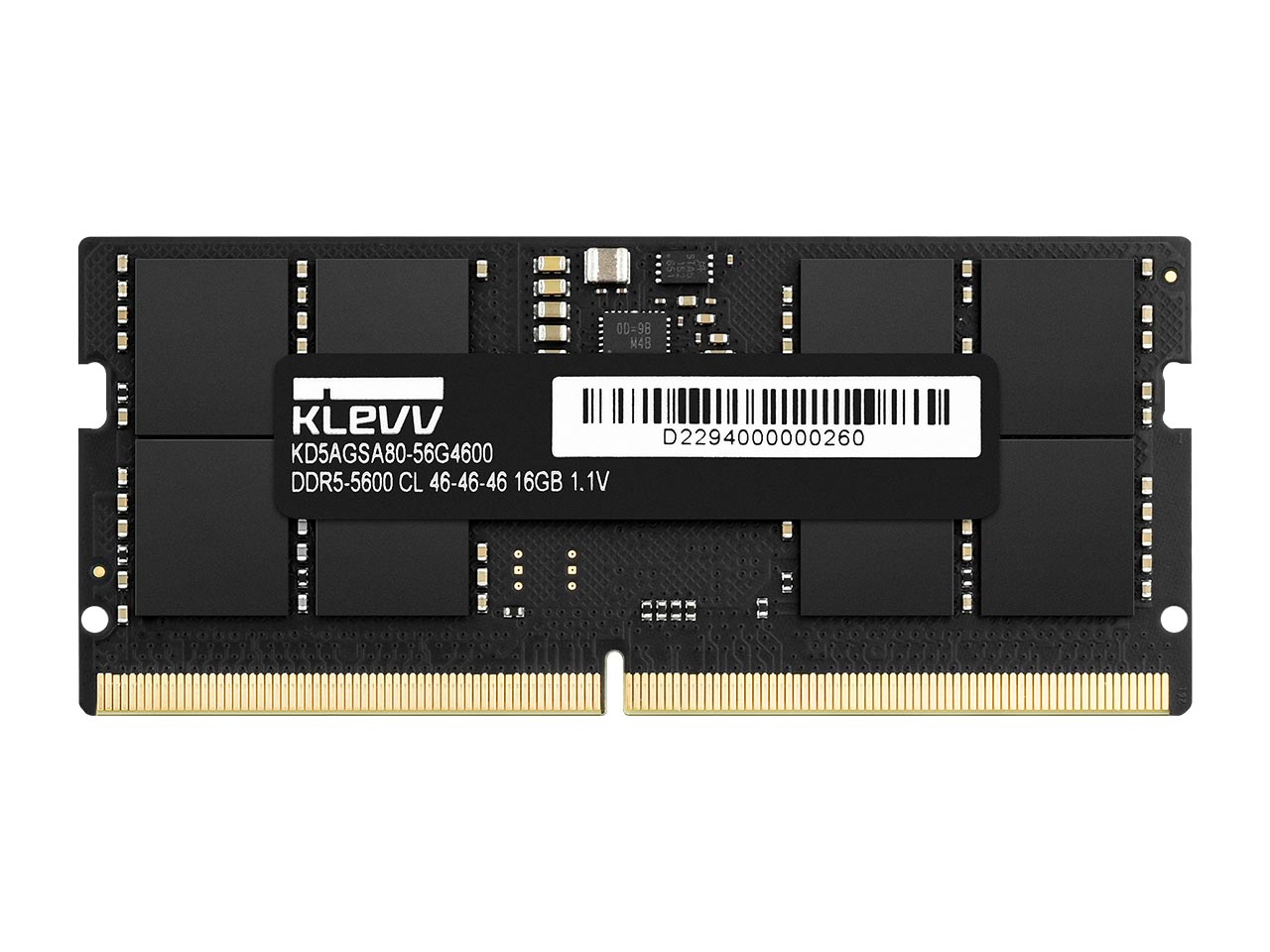 خرید آنلاین رم لپ تاپ DDR4 کلو 5600MHz مدل KLEVV SODIMM ظرفیت 16 گیگابایت با گارانتی گروه ام آی تی