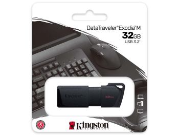 خرید بدون واسطه فلش مموری USB 3.2 Gen 1 کینگستون مدل Kingston Exodia M ظرفیت 32 گیگابایت با گارانتی m.i.t group