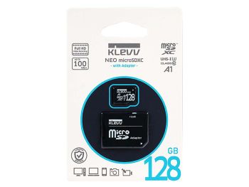 خرید کارت حافظه MicroSDXC کلو مدل KLEVV NEO UHS-I U3 ظرفیت 128 گیگابایت با گارانتی گروه ام آی تی