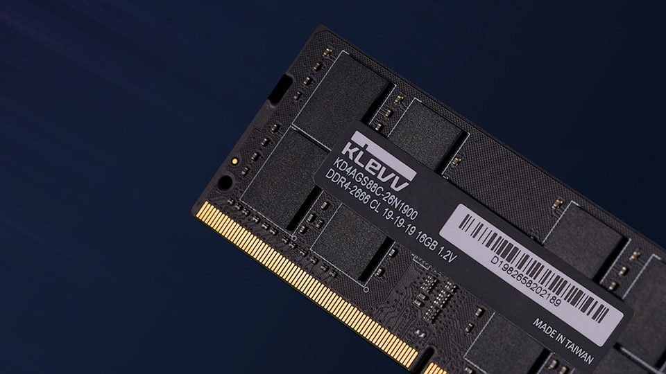 خرید رم لپ تاپ DDR4 کلو 2666MHz مدل KLEVV KD44GS481-26N190A ظرفیت 4 گیگابایت