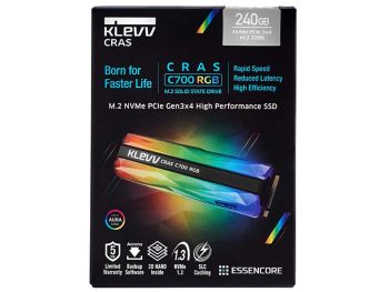 فروش اس اس دی اینترنال M.2 NVMe کلو مدل KLEVV CRAS C700 RGB ظرفیت 240 گیگابایت از فروشگاه شاپ ام آی تی 