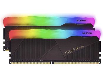 خرید آنلاین رم دسکتاپ DDR4 کلو 3200MHz مدل KLEVV CRAS X RGB DUAL ظرفیت 8x2 گیگابایت با گارانتی گروه ام آی تی