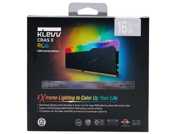 خرید بدون واسطه رم دسکتاپ DDR4 کلو 3200MHz مدل KLEVV CRAS X RGB DUAL ظرفیت 8x2 گیگابایت از فروشگاه شاپ ام آی تی 