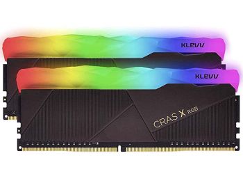 فروش آنلاین رم دسکتاپ DDR4 کلو 3600MHz مدل KLEVV CRAS X RGB DUAL ظرفیت 16x2 گیگابایت با گارانتی گروه ام آی تی