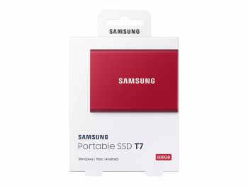 اس اس دی اکسترنال سامسونگ مدل Samsung T7 قرمز ظرفیت 500 گیگابایت