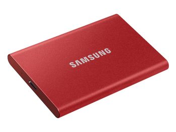 اس اس دی اکسترنال سامسونگ مدل Samsung T7 قرمز ظرفیت 500 گیگابایت