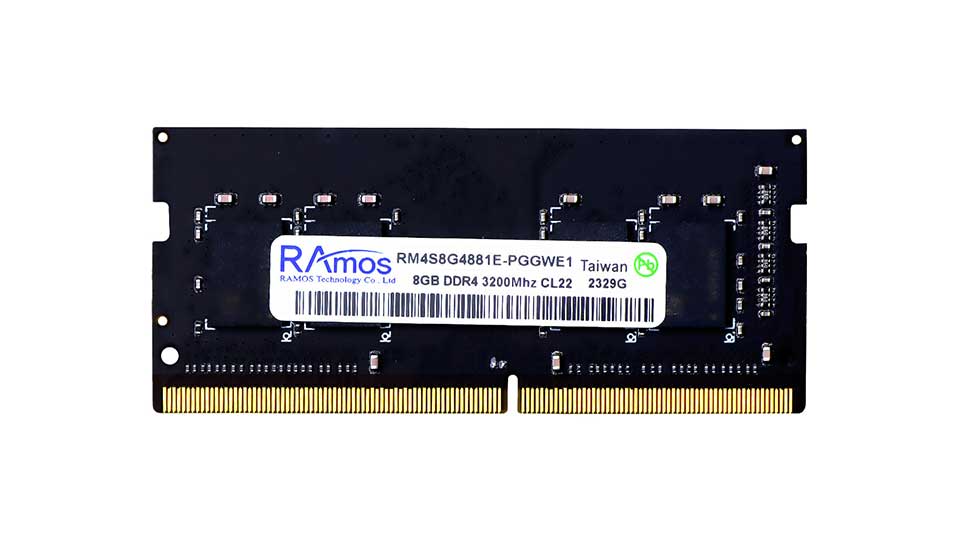 ویژگی‌های تخصصی رم لپ تاپ DDR4 راموس 3200MHz مدل RAmos RM4S8G ظرفیت 8 گیگابایت