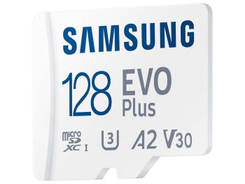 خرید بدون واسطه کارت حافظه MicroSDکارت حافظه MicroSDXC سامسونگ مدل Samsung EVO Plus UHS-I U3 A2 V30 ظرفیت 128 گیگابایتC سامسونگ مدل Samsung EVO Plus UHS-I U3 A2 V30 ظرفیت 128 گیگابایت با گارانتی گروه ام آی تی