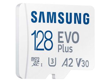 خرید کارت حافظه MicroSDکارت حافظه MicroSDXC سامسونگ مدل Samsung EVO Plus UHS-I U3 A2 V30 ظرفیت 128 گیگابایتC سامسونگ مدل Samsung EVO Plus UHS-I U3 A2 V30 ظرفیت 128 گیگابایت با گارانتی گروه ام آی تی