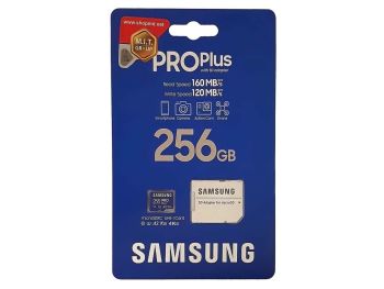 خرید بدون واسطه کارت حافظه MicroSDXC سامسونگ مدل Samsung PRO Plus UHS-I U3 A2 V30 ظرفیت 256 گیگابایت از فروشگاه شاپ ام آی تی 
