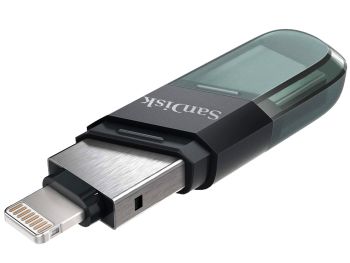 خرید آنلاین فلش مموری سن دیسک 32 گیگابایت مدل iXpand Flip USB-A, Lightning با گارانتی گروه ام آی تی
