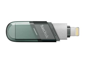 خرید اینترنتی فلش مموری سن دیسک ظرفیت 256 گیگابایت مدل iXpand Flip USB-A, Lightning از فروشگاه شاپ ام آی تی
