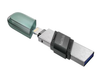 خرید بدون واسطه فلش مموری سن دیسک ظرفیت 256 گیگابایت مدل iXpand Flip USB-A, Lightning با گارانتی m.it group