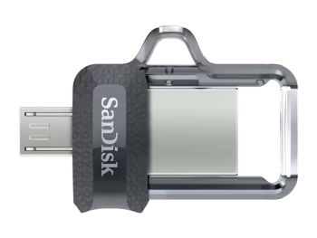 خرید آنلاین فلش مموری USB 3.0 و micro USB سن دیسک مدل SanDisk Ultra Dual Drive ظرفیت 128 گیگابایت با گارانتی گروه ام آی تی