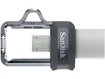 قیمت خرید فلش مموری USB 3.0 و micro USB سن دیسک مدل SanDisk Ultra Dual Drive ظرفیت 128 گیگابایت با گارانتی گروه ام آی تی