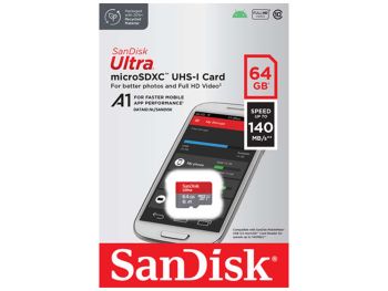 فروش اینترنتی کارت حافظه MicroSDXC سن دیسک مدل Ultra ظرفیت 64GB از فروشگاه شاپ ام آی تی 