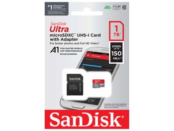 فروش کارت حافظه MicroSDXC سن دیسک مدل Ultra MicroSD UHS-I ظرفیت 1 ترابایت با گارانتی گروه ام آی تی