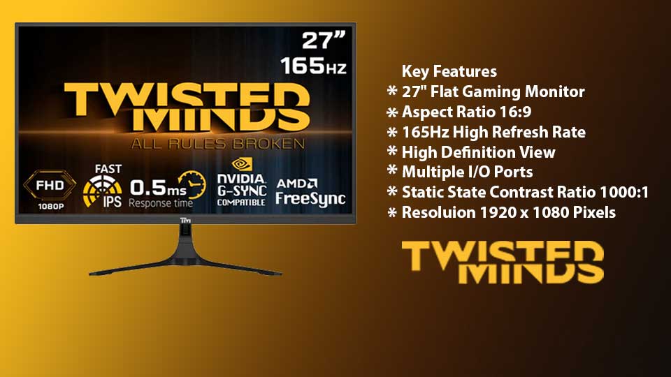 نقد و بررسی تخصصی مانیتور 27 اینچ گیمینگ تویستد مایندز مدل Twisted Minds TM27FHD165IPS