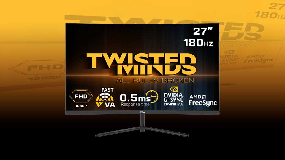 بررسی مانیتور 27 اینچ گیمینگ تویستد مایندز مدل Twisted Minds TM27FHD180VA