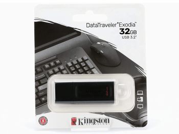 قیمت خرید فلش مموری USB 3.2 کینگستون مدل KINGSTON EXODIA  ظرفیت 32 گیگابایت با گارانتی گروه ام آی تی