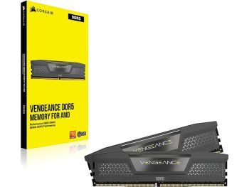 خرید آنلاین رم دسکتاپ DDR5 کورسیر 5600MHz مدل CORSAIR VENGEANCE Black ظرفیت 2×32 گیگابایت با گارانتی گروه ام آی تی