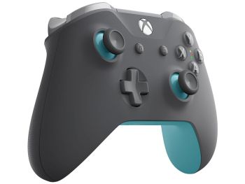 خرید آنلاین دسته بازی بی سیم ایکس باکس مدل Microsoft Xbox Grey/Blue با گارانتی گروه ام آی تی